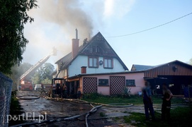 Witkiewicza: pożar domu