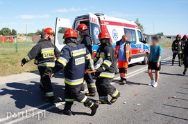 Wypadek w Nowinie: ranny motorowerzysta w szpitalu