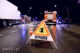 Wypadek na skrzyżowaniu ul. Żuławskiej z obwodnicą