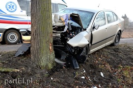 Wypadek na Fromborskiej: dwie osoby ranne
