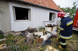 Pożar domu w Nowakowie
