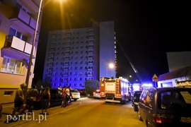 Pożar w wieżowcu przy Malborskiej
