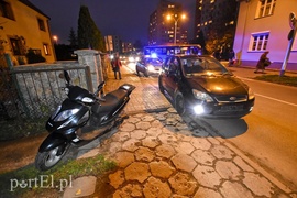 Na ul. Orzeszkowej ford uderzył w skuter