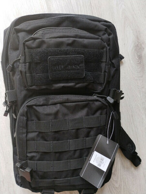 Elbląg Sprzedam nowy plecak turystyczny firmy MIL-TEC. Pojemność 36 l, kolor czarny, odporny na przetarcia i wilgoć,
