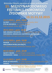11. Żydowskie Motywy. Pokazy pofestiwalowe