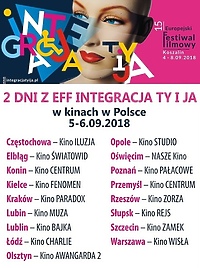 15. Europejski Festiwal Filmowy "Integracja Ty i Ja" w kinie Światowid