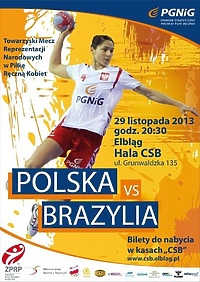29 listopada mecz Polska-Brazylia (piłka ręczna)