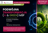AI i zielona transformacja coraz ważniejsze dla lokalnego biznesu. AMiSNS uruchamia nowe studia podyplomowe