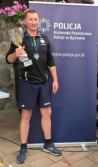 Policjant z Młynar na drugim miejscu w zawodach nordic walking