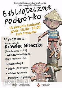 Biblioteczne podwórko w parku Traugutta