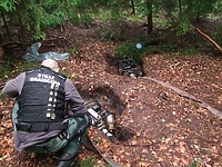 Bursztyniarz przyłapany