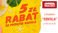 Dodatkowe 5 zł rabatu z kodem SZKOLA