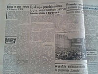 Elbląg w dniu święta XX-lecia PRL