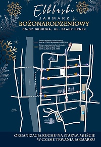 Elbląski Jarmark Bożonarodzeniowy - zmiany w organizacji ruchu