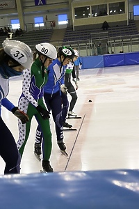 Elblążanie na podium (short track)