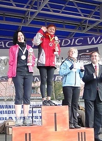 Elblążanie na podium (nordic walking)