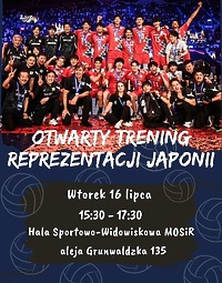Otwarty trening reprezentacji Japonii w siatkówce