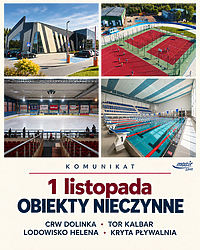 Funkcjonowanie obiektów MOSiR 1 listopada