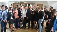 Gimnazjaliści u Lecha Wałęsy