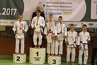 Gracjan Szleja na podium  (judo)