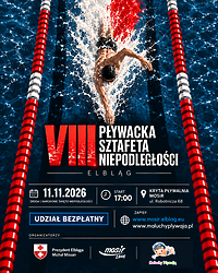 Wystartuj w VIII Pływackiej Sztafecie Niepodległości