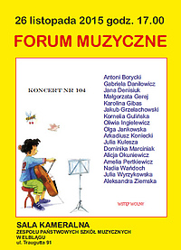 Koncertowa jesień w szkole muzycznej