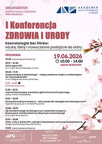 I Konferencja Kosmetologiczna „Zdrowie i Uroda" już w czerwcu w Elblągu