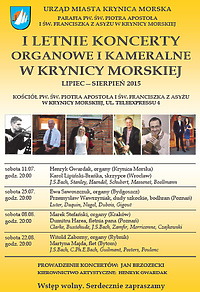 Kolejny koncert organowy w Krynicy Morskiej