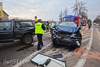 Kolizja trzech samochodów na al. Grunwaldzkiej