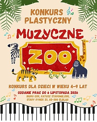 Konkurs plastyczny „Muzyczne zoo” - zapraszamy dzieci do udziału!