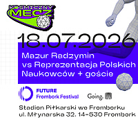 Kosmiczny Mecz - Niecodzienne starcie na boisku. Mazur Radzymin zagra we Fromborku z polskimi naukowcami