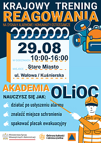 Krajowy Trening Reagowania Akademii OLiOC w Elblągu