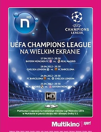 Liga Mistrzów na dużym ekranie