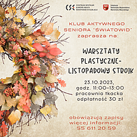 Listopadowy stroik DIY 