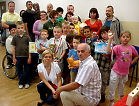 Marceli Rydzewski z Pucharem (szachy)