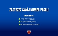 Mieszkańcu, zastrzeż swój numer pesel!