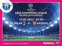 Milan – Arsenal na wielkim kinowym ekranie