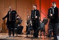 Trzech sympatycznych muzyków i ich akordeony