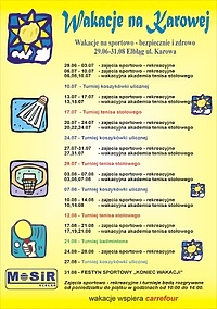 Na brak pogody - propozycje MOSiR