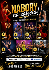 Nabory na zajęcia w Szkole Tańca Broadway!