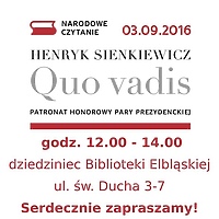 Narodowe Czytanie „Quo vadis”