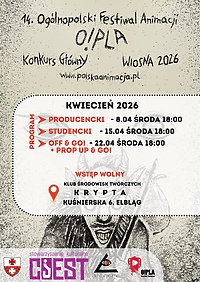 O!PLA - 14. Ogólnopolski Festiwal Animacji dla dzieci i dorosłych