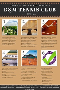 Obóz tenisowy w Szczecinku z B&M Tennis Club