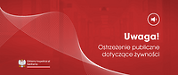 Ostrzeżenie publiczne dotyczące żywności