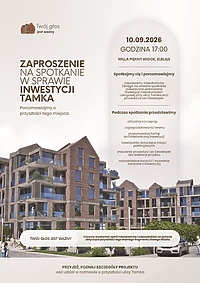 Otwarte spotkanie w sprawie inwestycji na Starym Mieście przy ul. Tamka