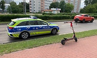 Pijany 16-latek na hulajnodze jechał ulicą pod prąd