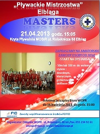 Pływackie Mistrzostwa Elbląga Masters 2013