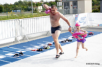 Pływali i biegali w pierwszym elbląskim Aquathlonie