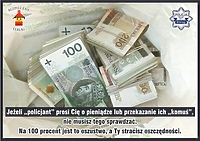 Policyjne plakaty w aptekach i na klatkach schodowych