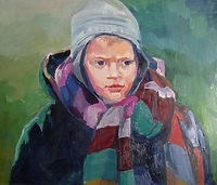 Portret sercem malowany